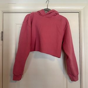 TNA - Pink Cropped Hoodie